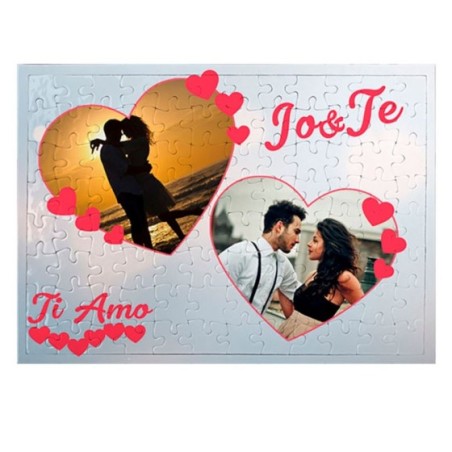 Foto puzzle personalizzato con foto dolce amore con due...