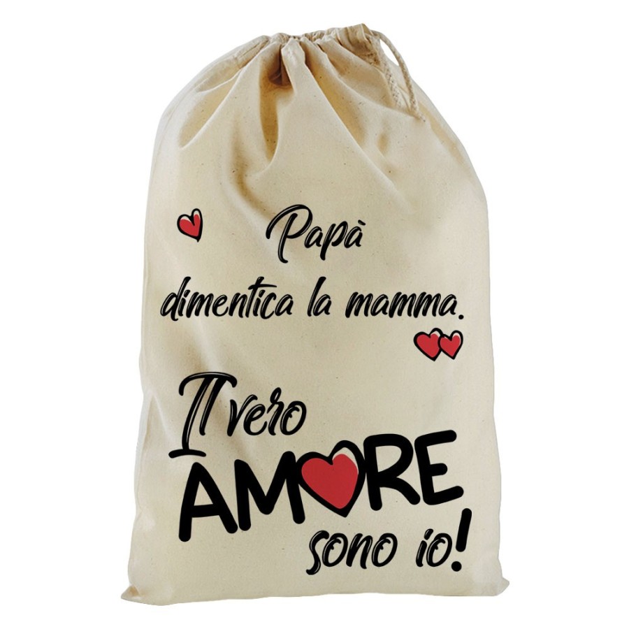 Sacchetto nascita bimbo papà dimentica mamma il vero amore sono io Love