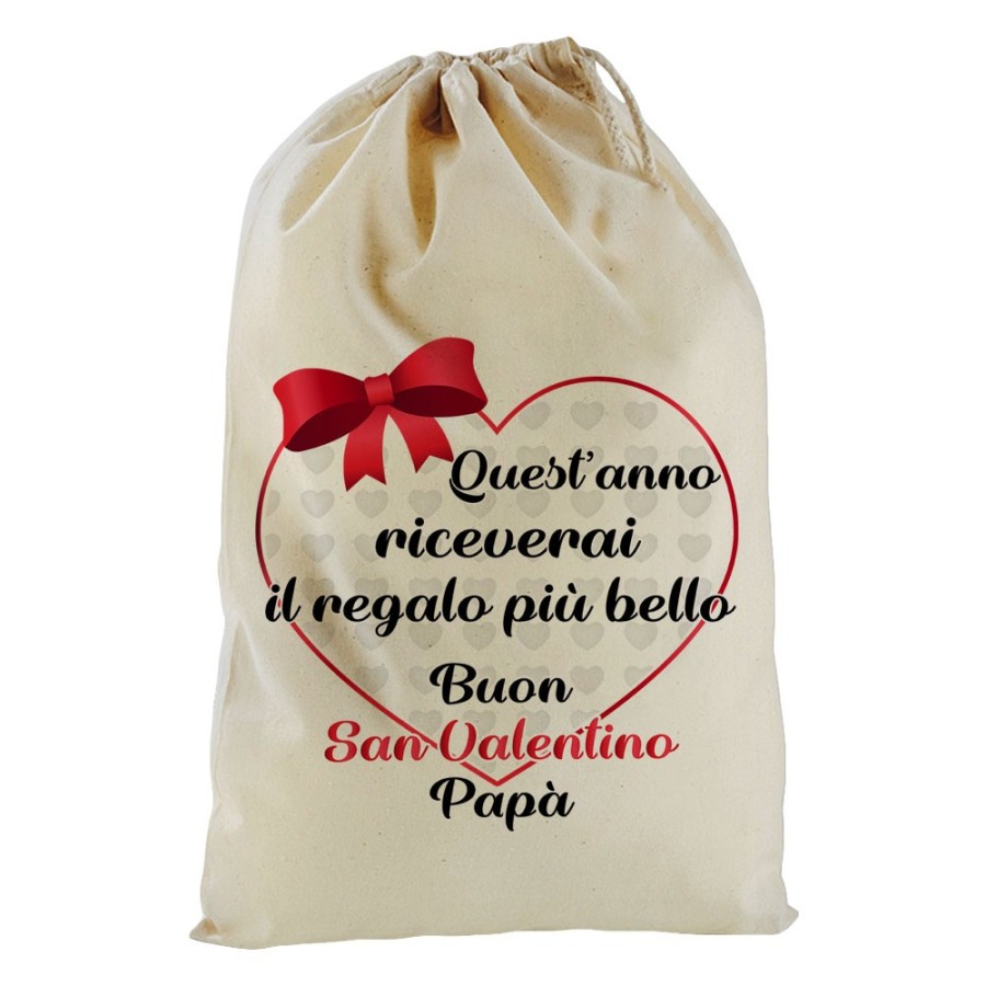 Sacchetto nascita bimbo quest'anno riceverai il regalo più bello buon san valentino papà Love