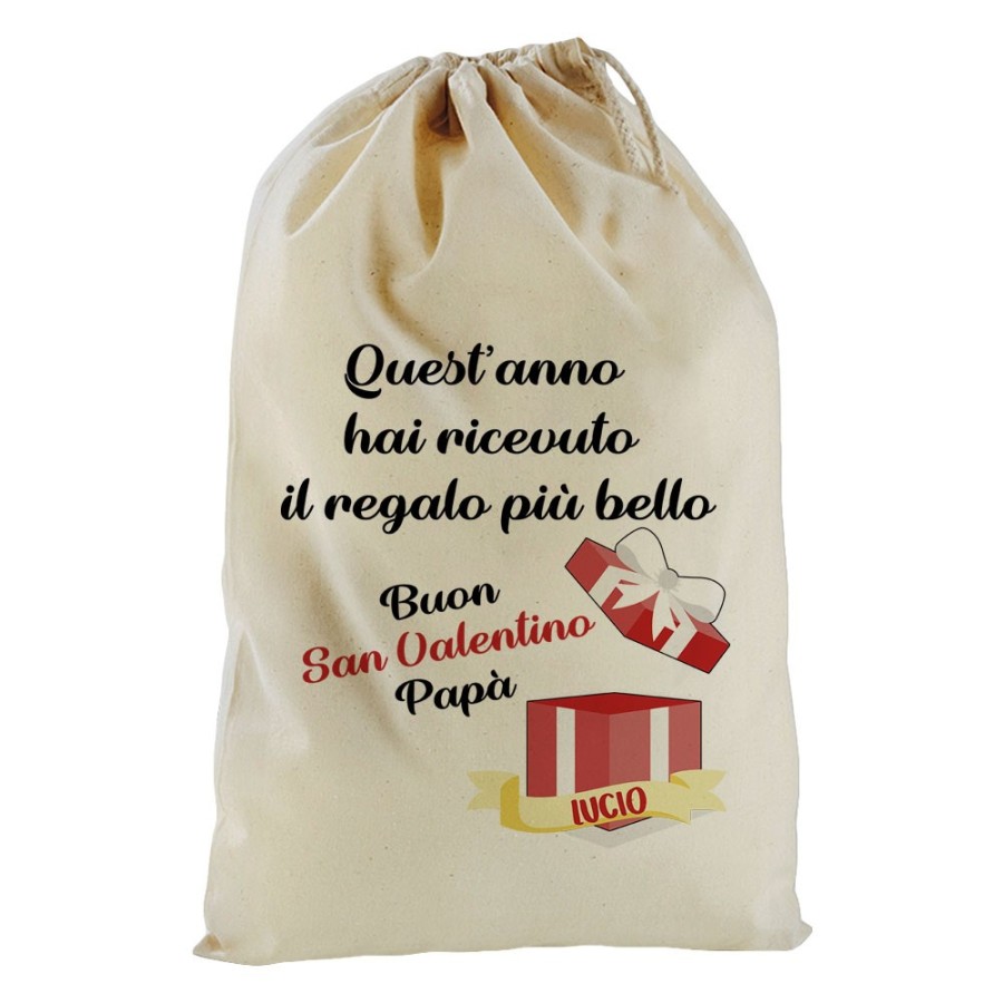 Sacchetto nascita bimbo quest'anno hai ricevuto il regalo più bello buon san valentino papà Love