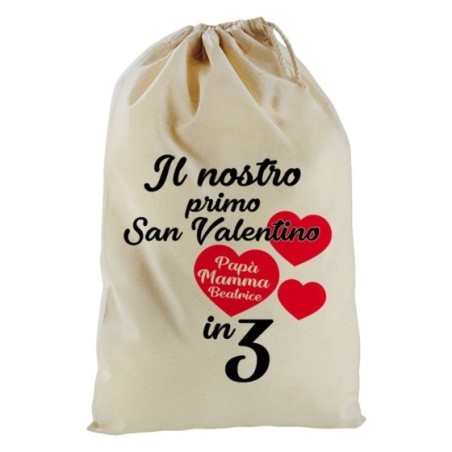 Sacchetto nascita bimbo personalizzato con nomi il mio...
