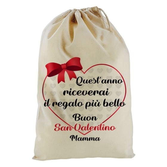 Sacchetto nascita bimbo quest'anno riceverai il regalo più bello buon san valentino mamma Love