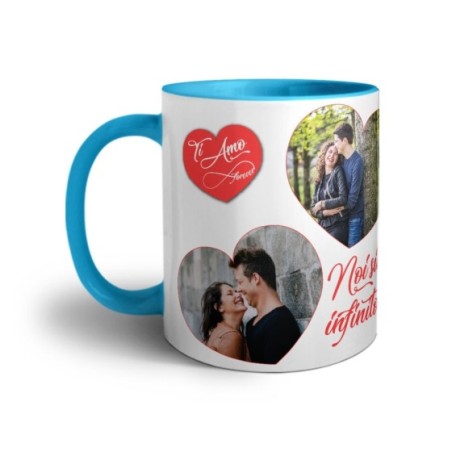 Tazza personalizzata con foto noi siamo infinito Love