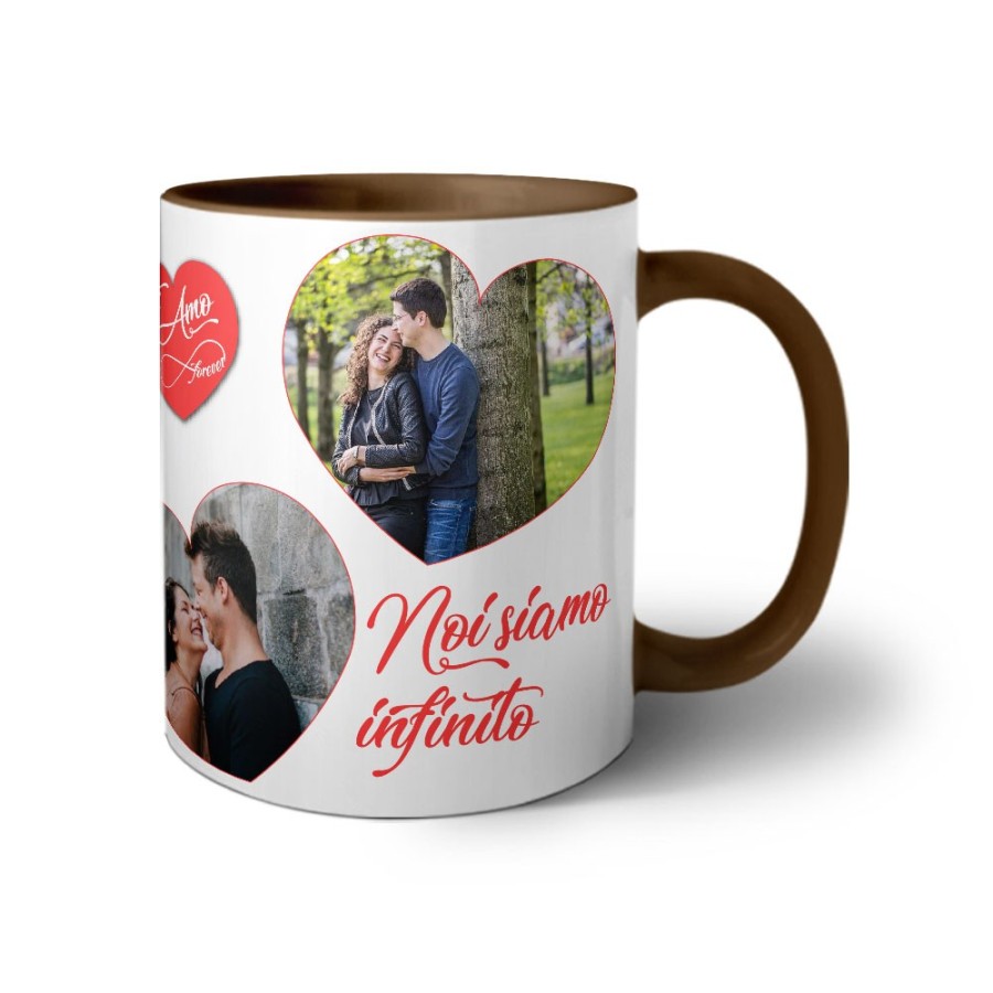 Tazza personalizzata con foto noi siamo infinito Love