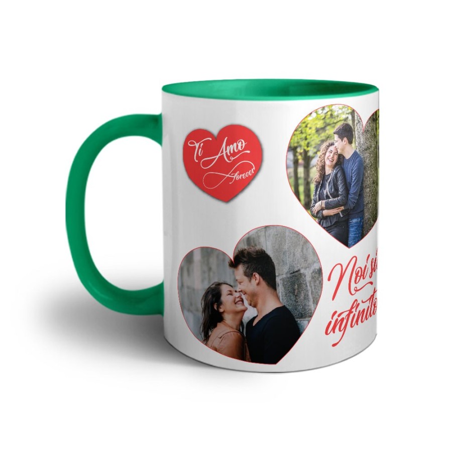 Tazza personalizzata con foto noi siamo infinito Love