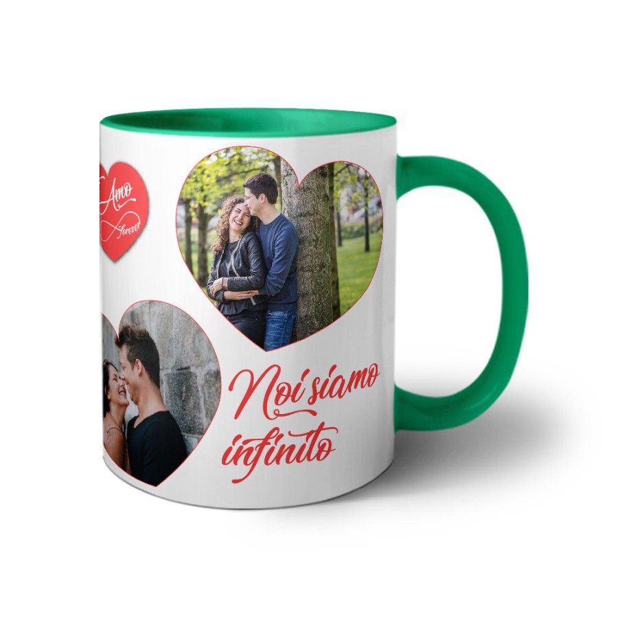 Tazza personalizzata con foto noi siamo infinito Love