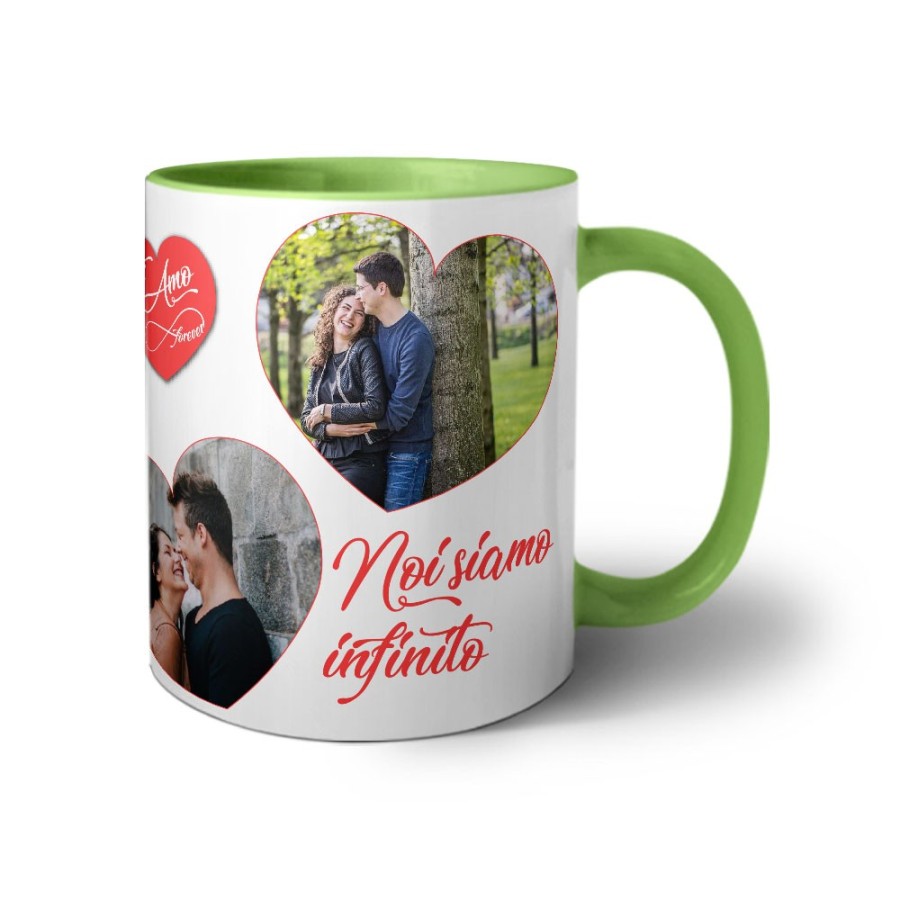 Tazza personalizzata con foto noi siamo infinito Love