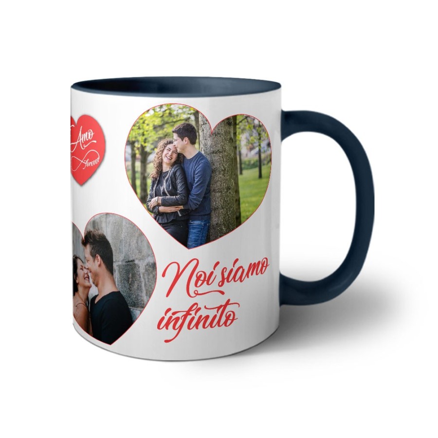 Tazza personalizzata con foto noi siamo infinito Love
