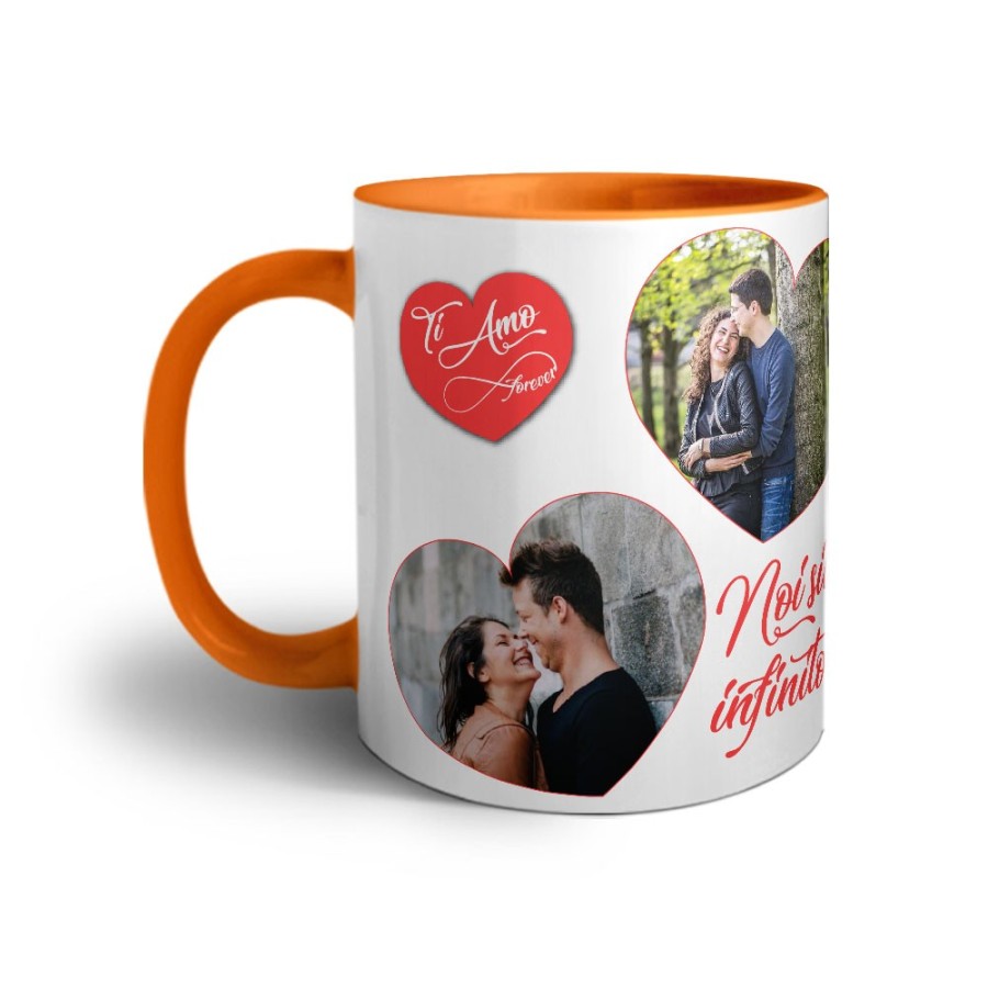 Tazza personalizzata con foto noi siamo infinito Love
