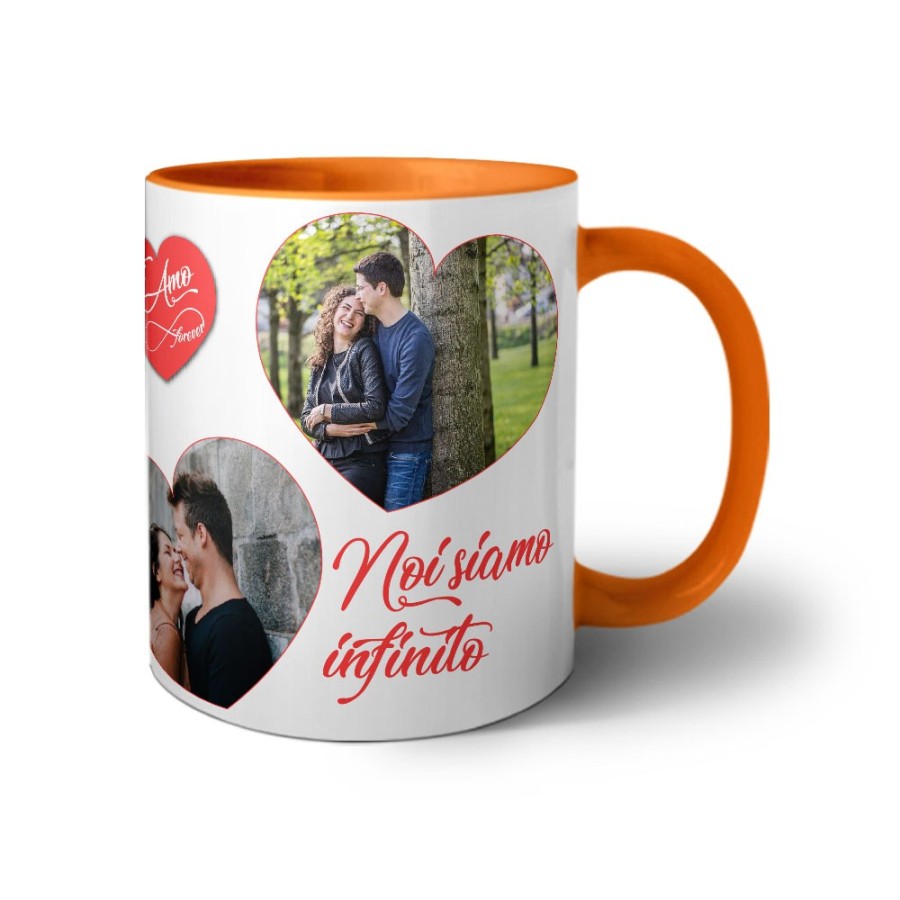 Tazza personalizzata con foto noi siamo infinito Love