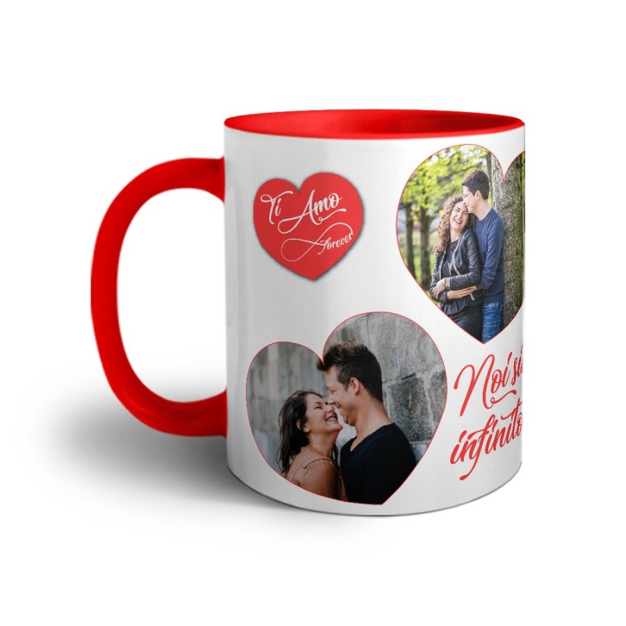 Tazza personalizzata con foto noi siamo infinito Love