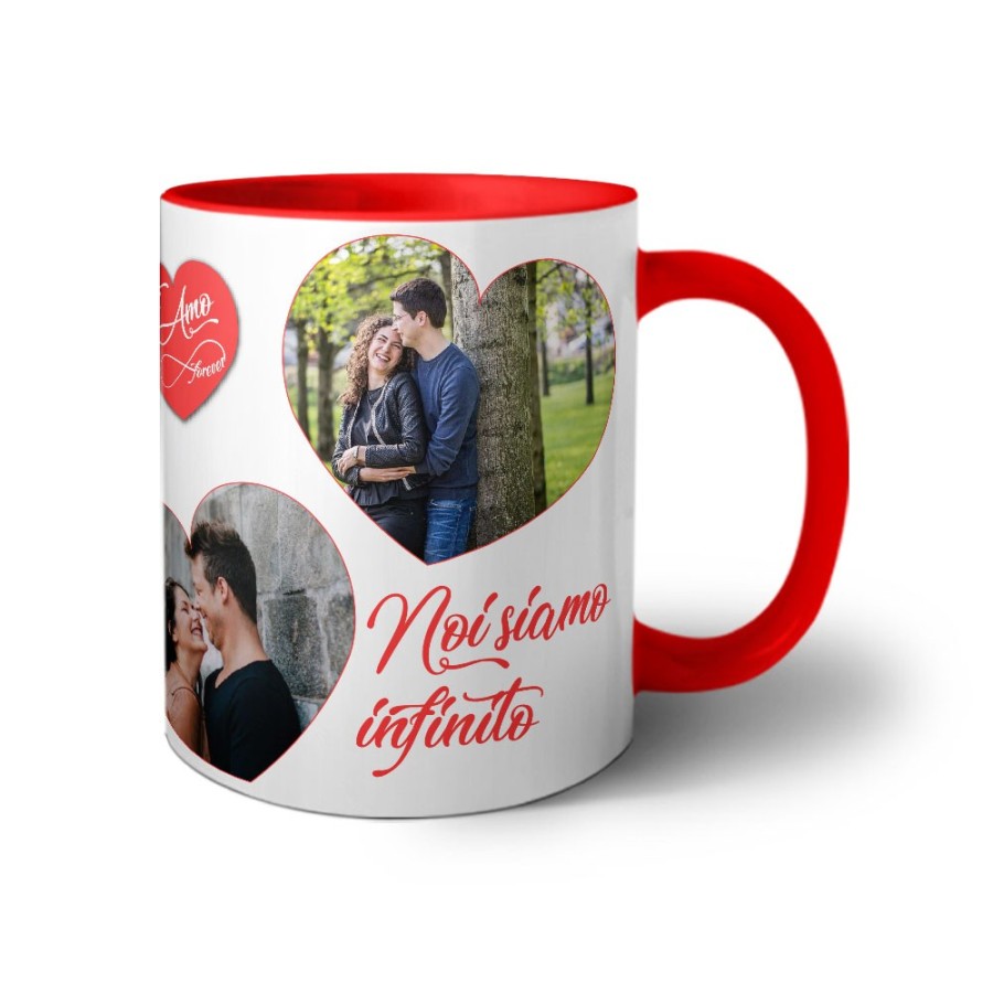 Tazza personalizzata con foto noi siamo infinito Love