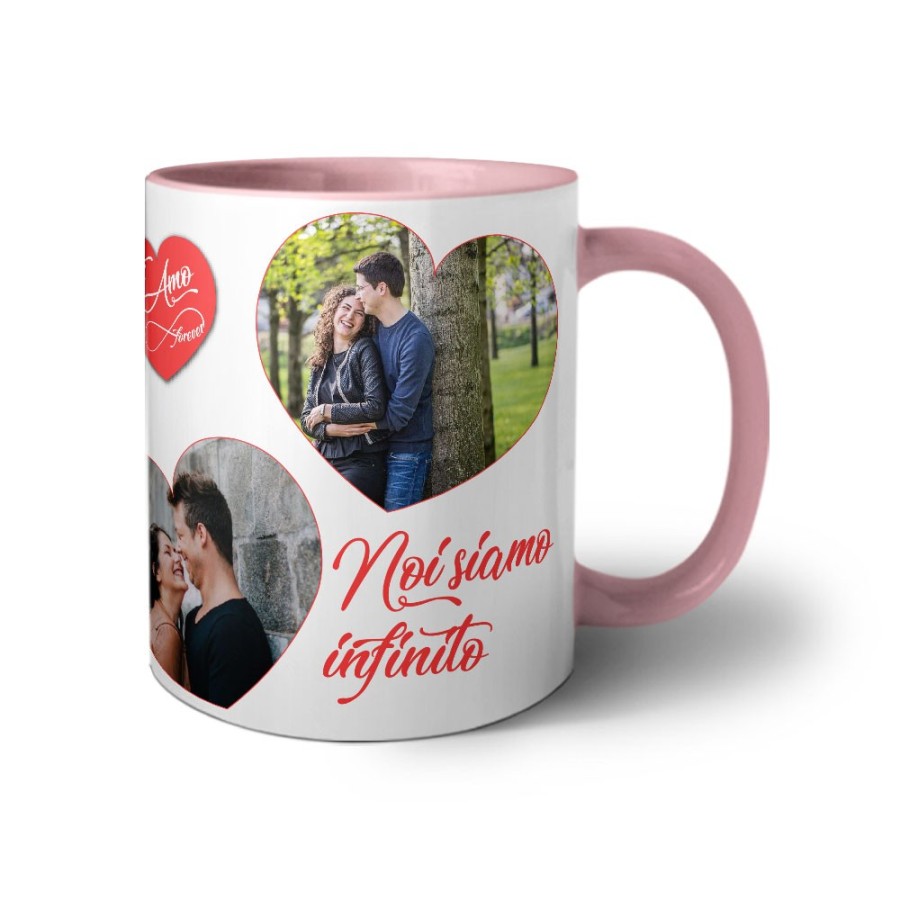 Tazza personalizzata con foto noi siamo infinito Love