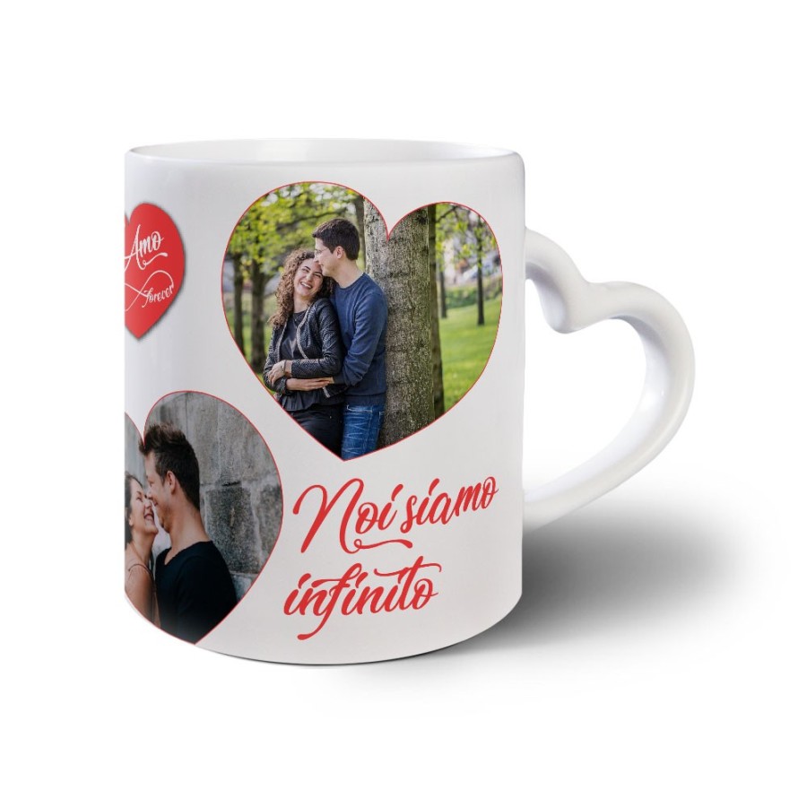 Tazza personalizzata con foto noi siamo infinito Love