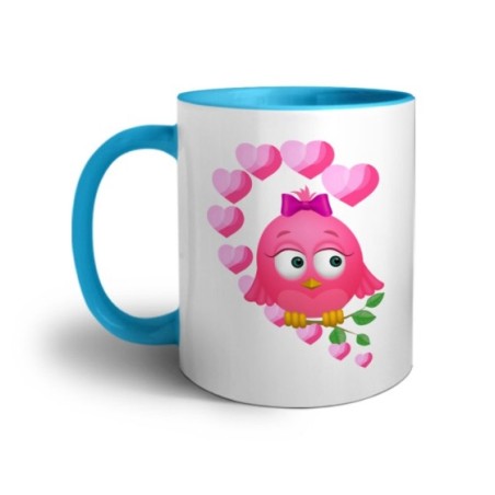 Tazza personalizzabile con nome gufetta innamorata Love