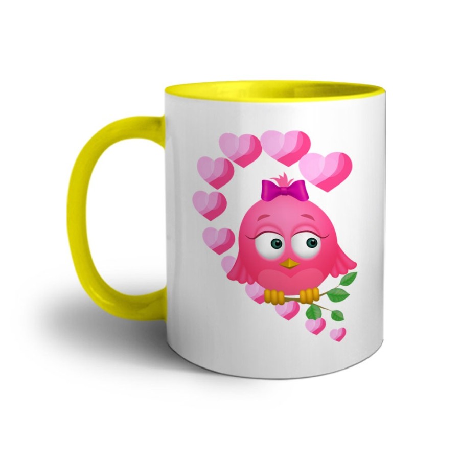Tazza personalizzabile con nome gufetta innamorata Love