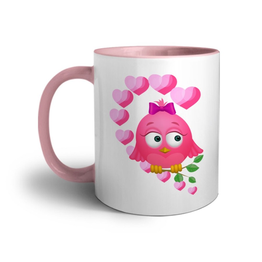 Tazza personalizzabile con nome gufetta innamorata Love