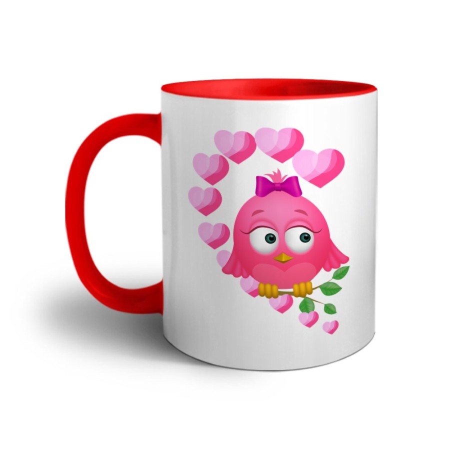 Tazza personalizzabile con nome gufetta innamorata Love