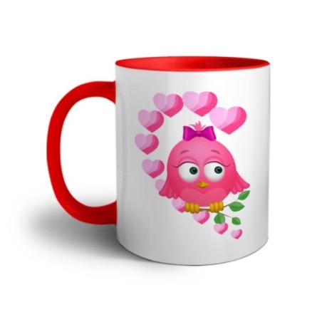 Tazza personalizzabile con nome gufetta innamorata Love