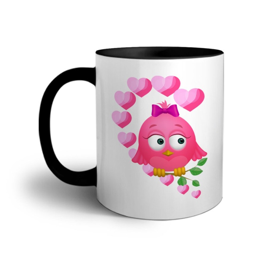 Tazza personalizzabile con nome gufetta innamorata Love
