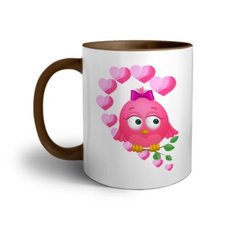 Tazza personalizzabile con nome gufetta innamorata Love