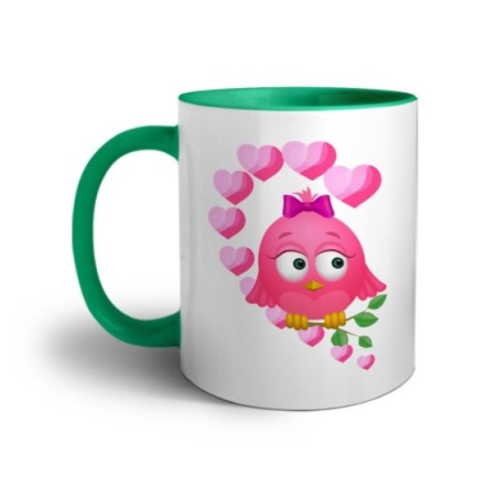 Tazza personalizzabile con nome gufetta innamorata Love