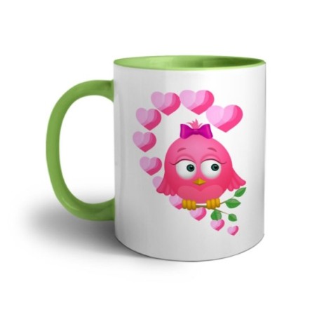Tazza personalizzabile con nome gufetta innamorata Love
