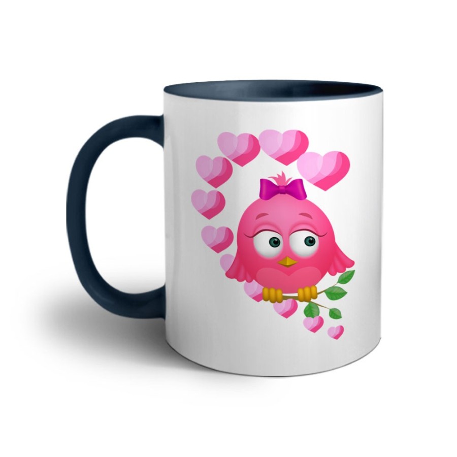 Tazza personalizzabile con nome gufetta innamorata Love