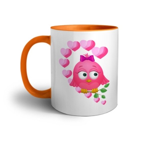 Tazza personalizzabile con nome gufetta innamorata Love