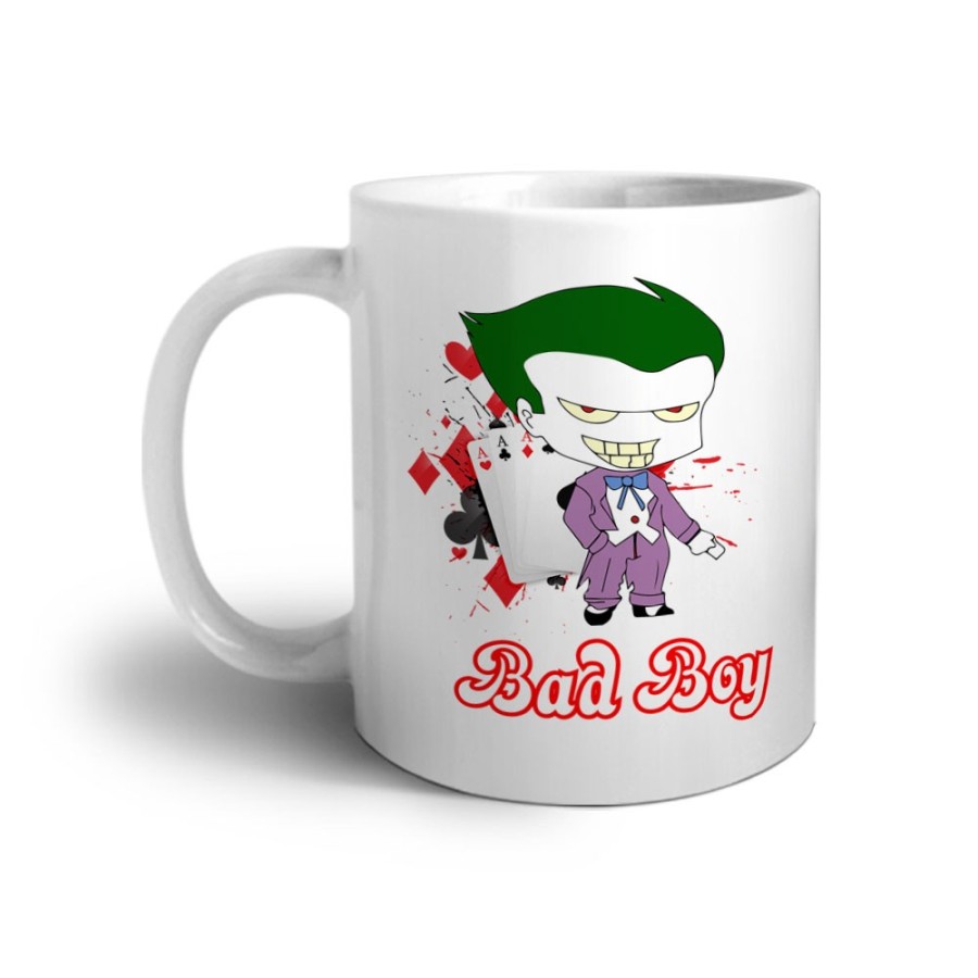 Tazza personalizzabile con nome joker bad boy Love