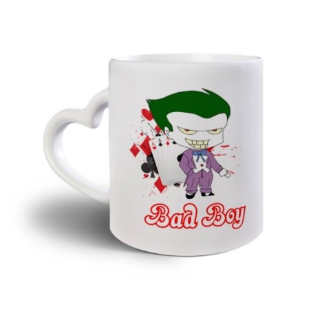 Tazza personalizzabile con nome joker bad boy Love