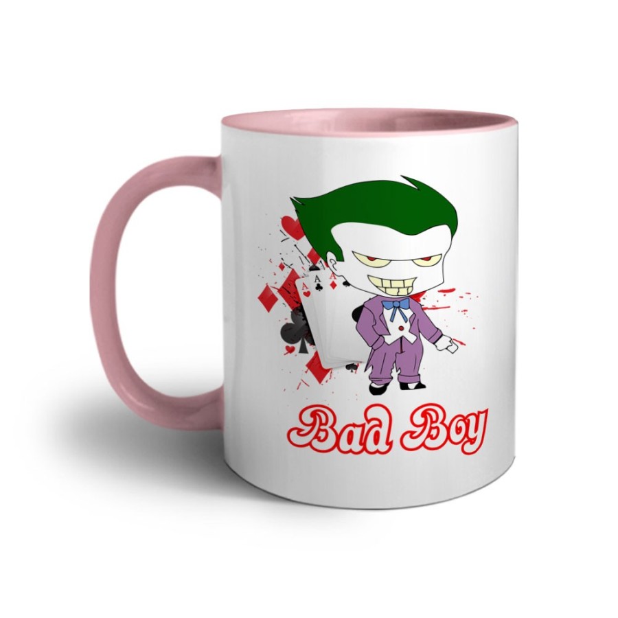 Tazza personalizzabile con nome joker bad boy Love