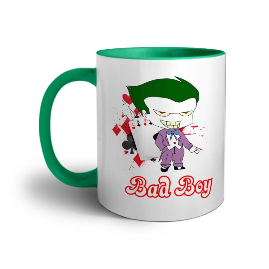 Tazza personalizzabile con nome joker bad boy Love