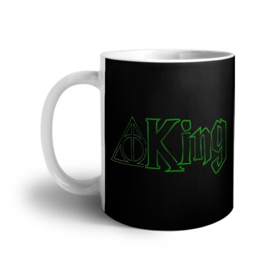 Tazza personalizzabile con nome king doni della morte Love
