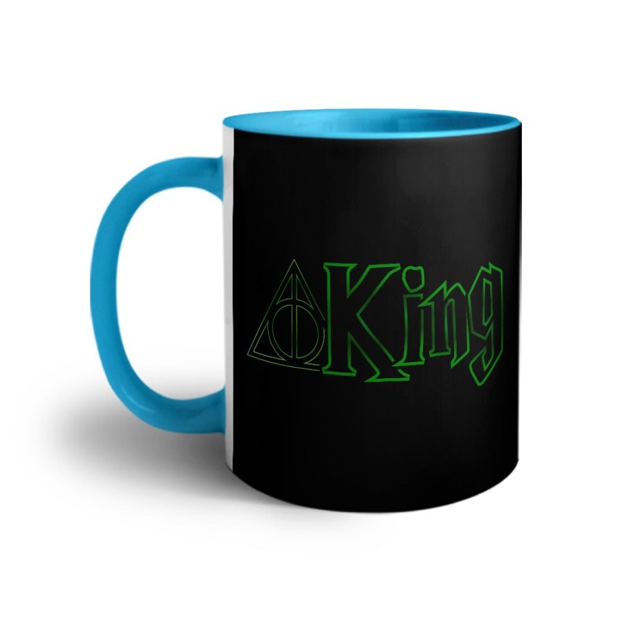 Tazza personalizzabile con nome king doni della morte Love