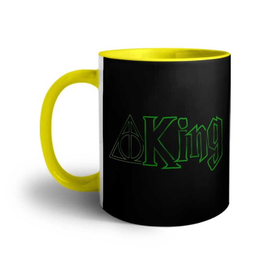 Tazza personalizzabile con nome king doni della morte Love