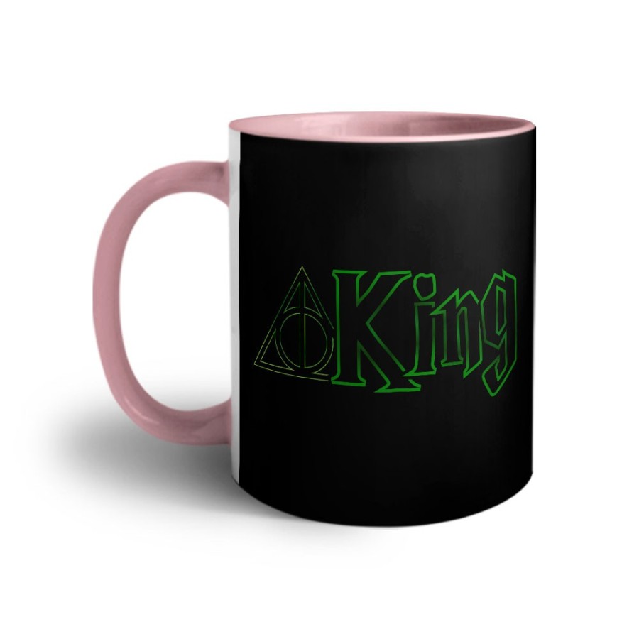 Tazza personalizzabile con nome king doni della morte Love