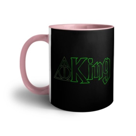 Tazza personalizzabile con nome king doni della morte Love