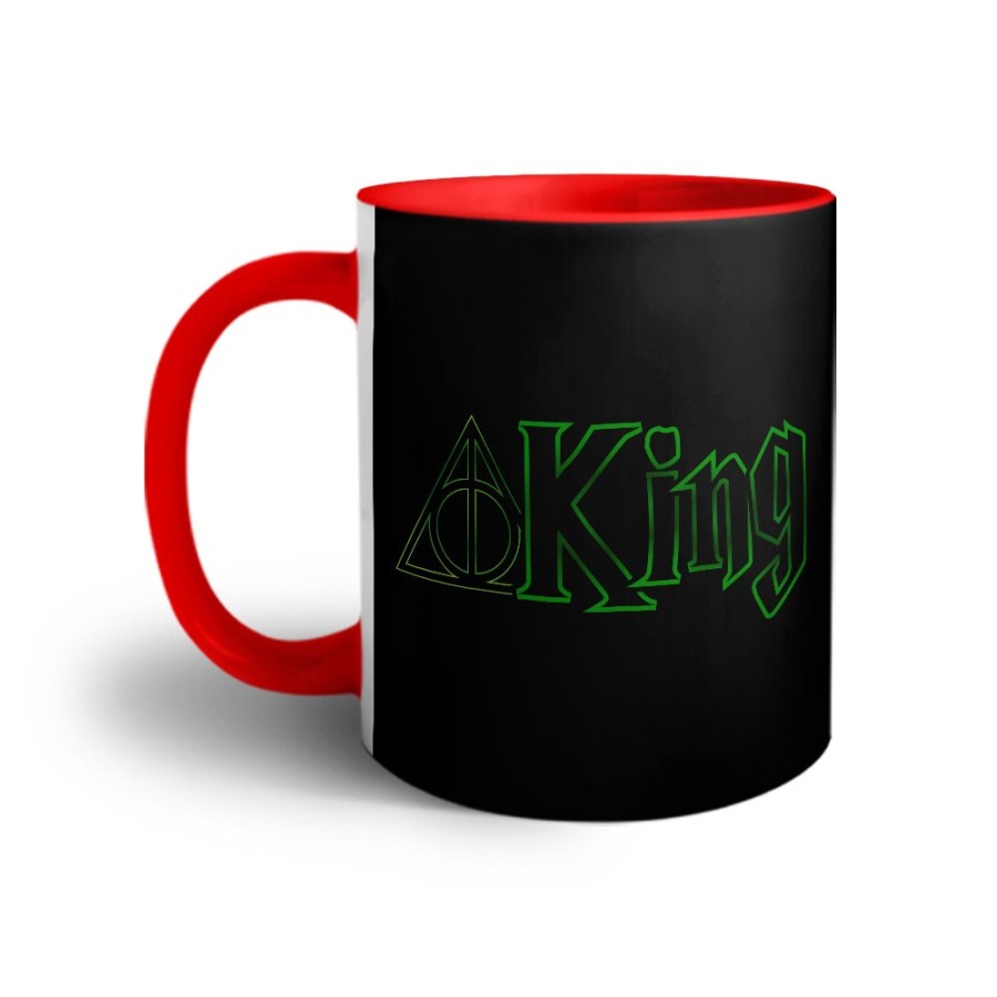 Tazza personalizzabile con nome king doni della morte Love