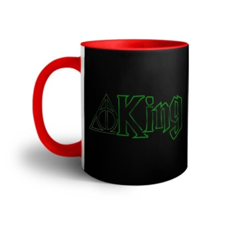 Tazza personalizzabile con nome king doni della morte Love