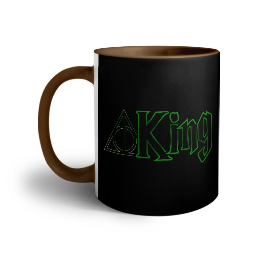 Tazza personalizzabile con nome king doni della morte Love