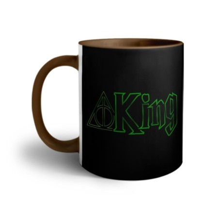 Tazza personalizzabile con nome king doni della morte Love