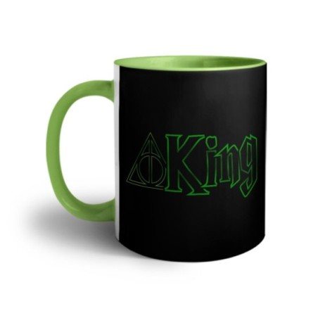 Tazza personalizzabile con nome king doni della morte Love