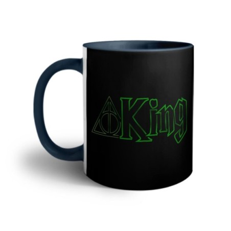 Tazza personalizzabile con nome king doni della morte Love
