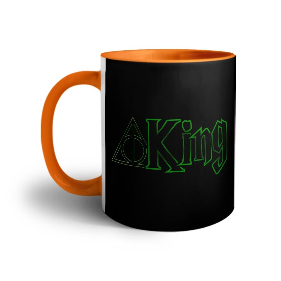 Tazza personalizzabile con nome king doni della morte Love