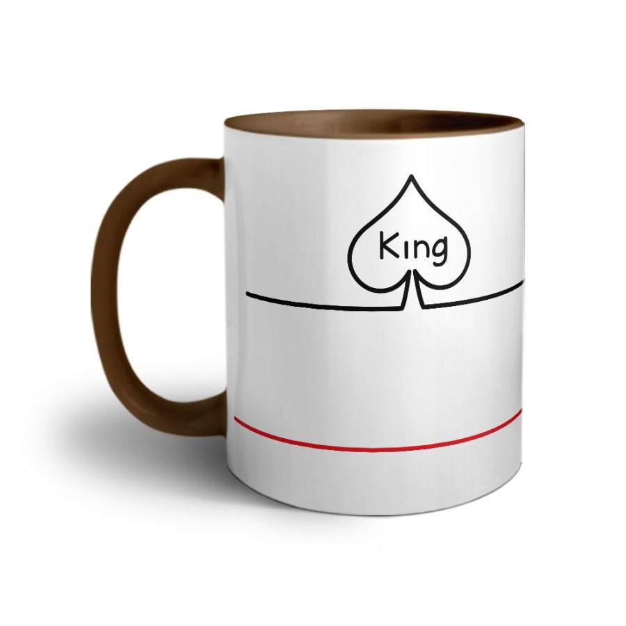 Tazza personalizzabile con nome king picche e cuori Love