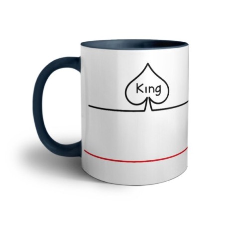 Tazza personalizzabile con nome king picche e cuori Love