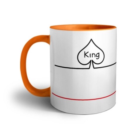 Tazza personalizzabile con nome king picche e cuori Love