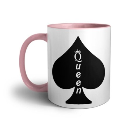 Tazza personalizzabile con nome queen verticale Love
