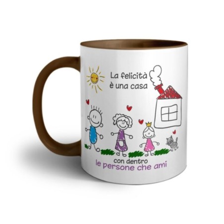 Tazza la felicità è una casa con dentro le persone che ami Per la famiglia